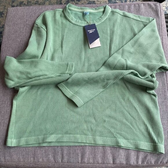 Reebok Men's Standard Natural Dye Crewneck Waffle Sweater, Small - Picture 6 of 6